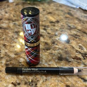 Estée Lauder lipstick and eye linerr